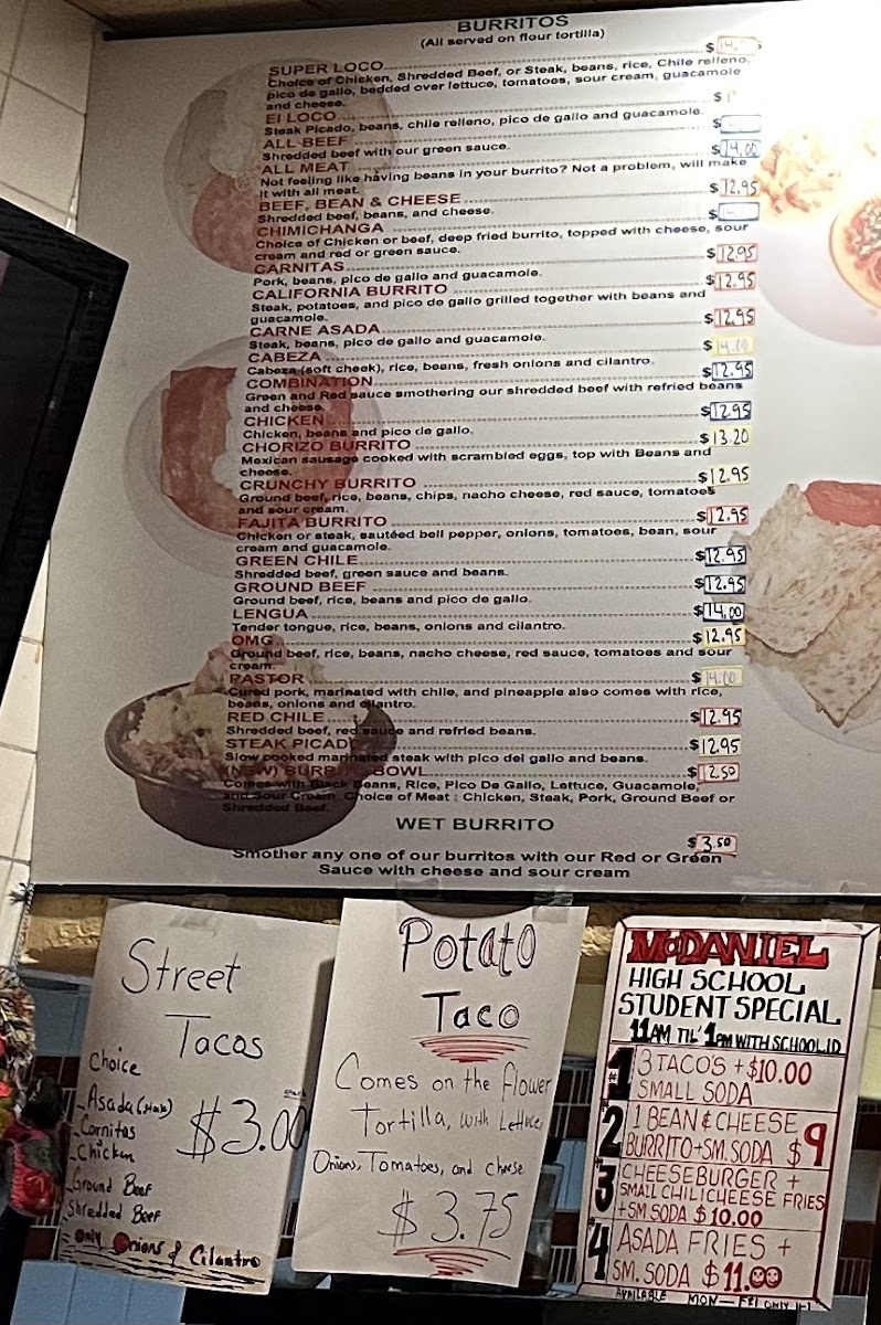 El Burrito Loco # 3 Menu - Image 4